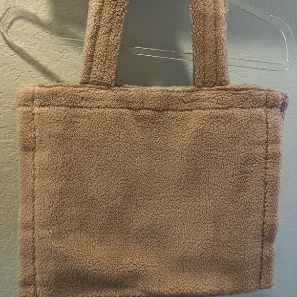 Victoria's Secret Muted Blush/Beige Sherpa Tote - Picture 2 of 3